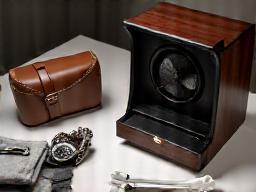 Watch winder and cleaning cloth with watches